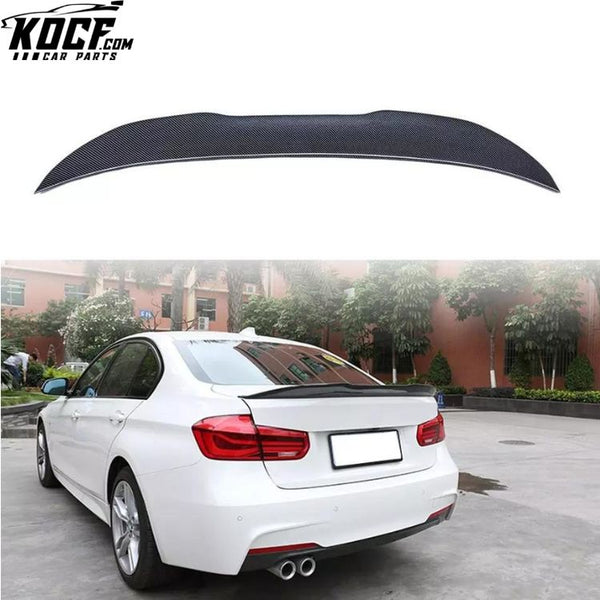 Dry Carbon Fiber Roof PSM Spoiler Boot Rear For BMW F30 F80 3 series gloss black carbon fiber spoiler 318i 320i 325i 330i