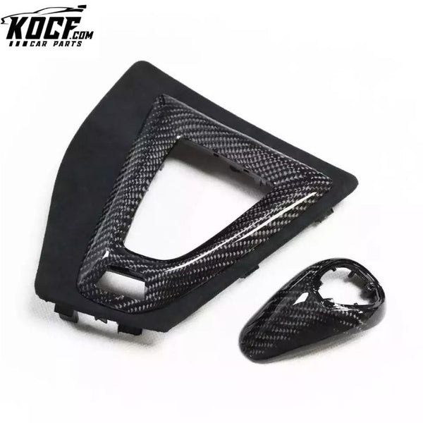 Carbon Fiber Car Console Gear Surround Shift Panel Cover Trim For BMW F87 M2 Competition M2 CS Interior