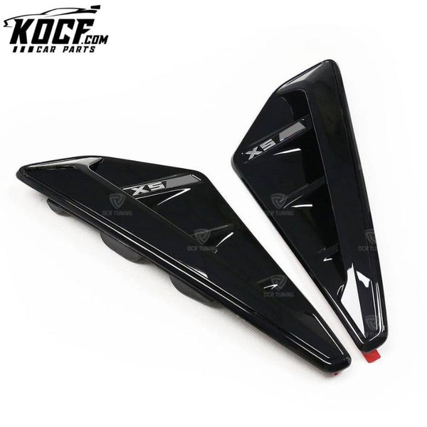 Auto Glossy Black Side Fender Cover for BMW X5 G05 X5M F95 SUV Car Exterior Air Vent Trim Replacement type Grill Clip-on