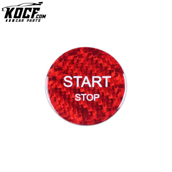 Car Interior Accessories Decoration Engine Carbon Fiber Start Stop Button Cover For Renault Koleo Corega 2016+