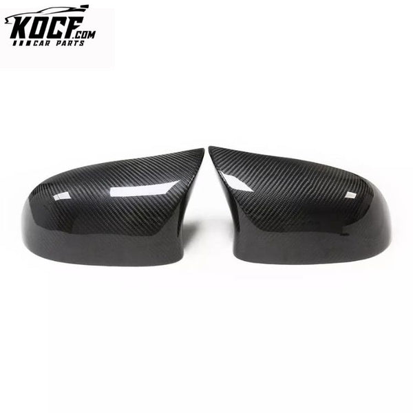 M Style Side Prepreg Carbon Fiber Mirror Cover for BMW X Ser X3 F25 X4 F26 X5 F15 X6 F16 2014-2018 with OX Horn