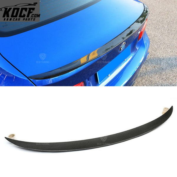 For BMW Sedan 3 Series F30 & F80 M3 Dry Carbon Fiber Rear Spoiler Trunk Lip Wing Exterior Performance type