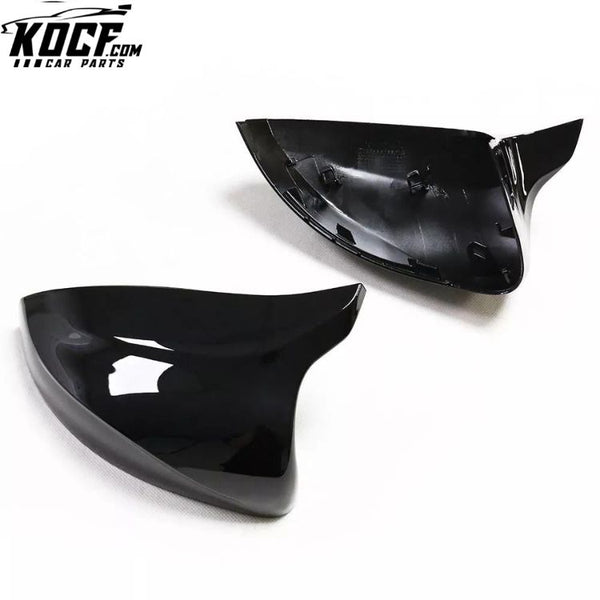 For Audi A3 S3 RS3 8V With Lane Blind Assist M Look ABS Mirror Cover Replacement Glossy Black Casing Rearview Door Shell