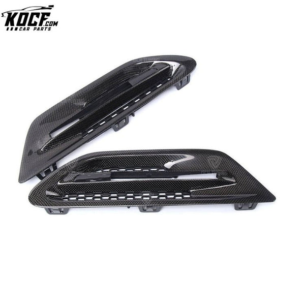 Carbon Fiber Side Fender Trim for BMW M Series M5 F10 Sedan Side Kidney Grille Replacement Clip on Air Vents