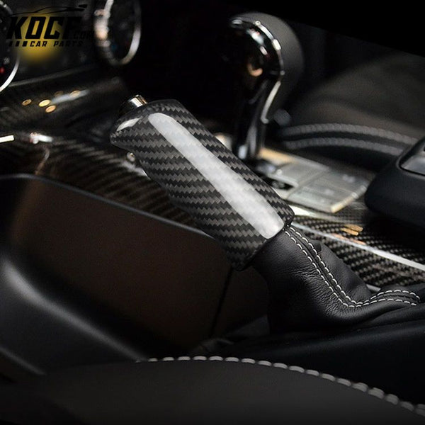 ES G-Class Carbon Fiber Car Interior Accessories Handbrake Grips For Benz