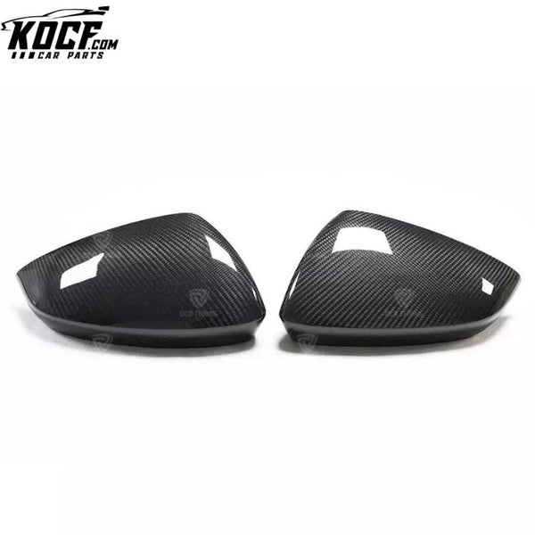 Dry Carbon Fiber Side Mirror Cover For 2020+ Audi A3 S3 8V Add on Trim Door Mirror