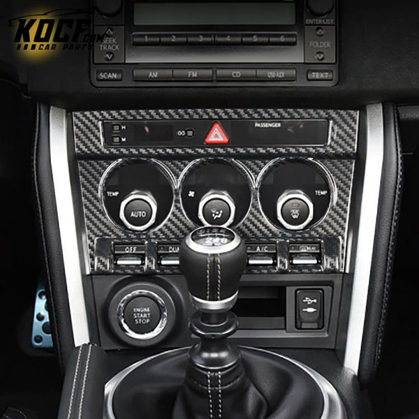 ES Carbon Fiber Car interior Accessories CD Aircondtion Panel For Subaru 86