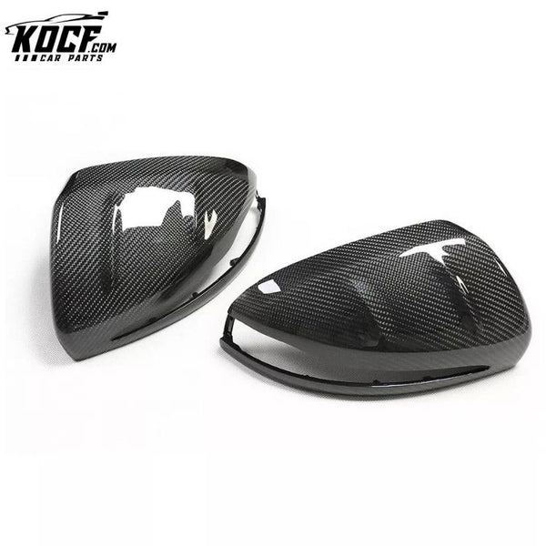 MSR LOOK Carbon Fiber Wing Mirror Cover for Mercedes-Benz W205/W213/W238/W257/W222 AMG GT53 LHD C63 E63 S63 Clip on Shell LHD