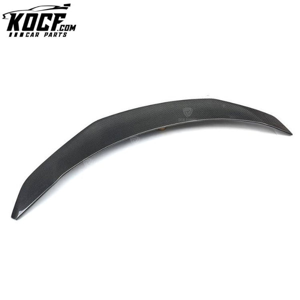 V Style Carbon Fiber Car Rear Trunk Spoiler for Tesla Model 3 Sedan 4 Door Trunk Wing Lip Exterior