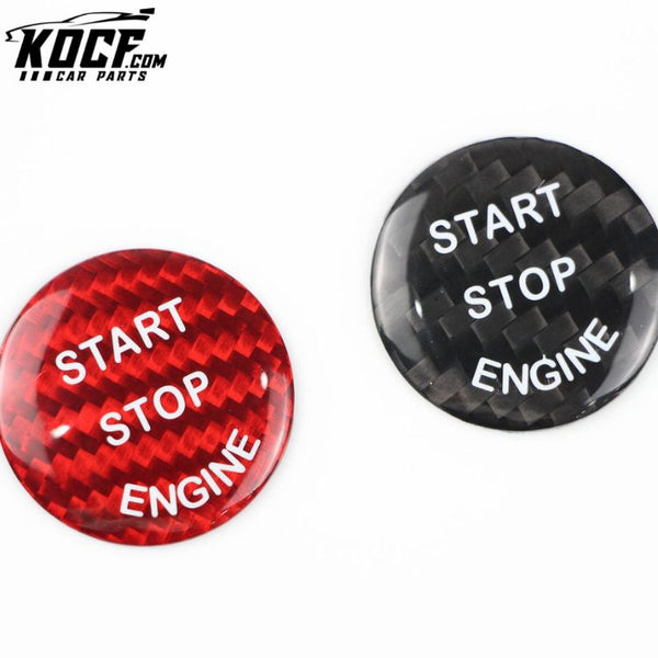 ES-047 For BMW X5 E60 X6 E90 Carbon Fiber Engine Start Stop Button 3k Carbon Fiber Drop shipping