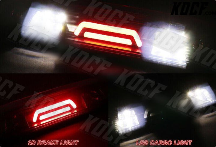 For 2014-18 Chevy Silverado/GMC Sierra Black/Smoke LED BAR 3RD Third Brake Light - KOCF.com - Car Parts