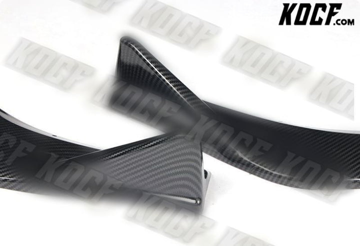 For 19-21 Mazda 3 Mazda3 JDM Carbon Look Front Bumper Body Kit Spoiler Lip 3PCS - KOCF.com - Car Parts