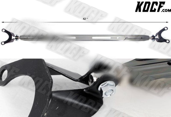 For 1990-2001 Acura Integra Rear Upper Gunmetal Aluminum Tower Brace Strut Bar - KOCF.com - Car Parts