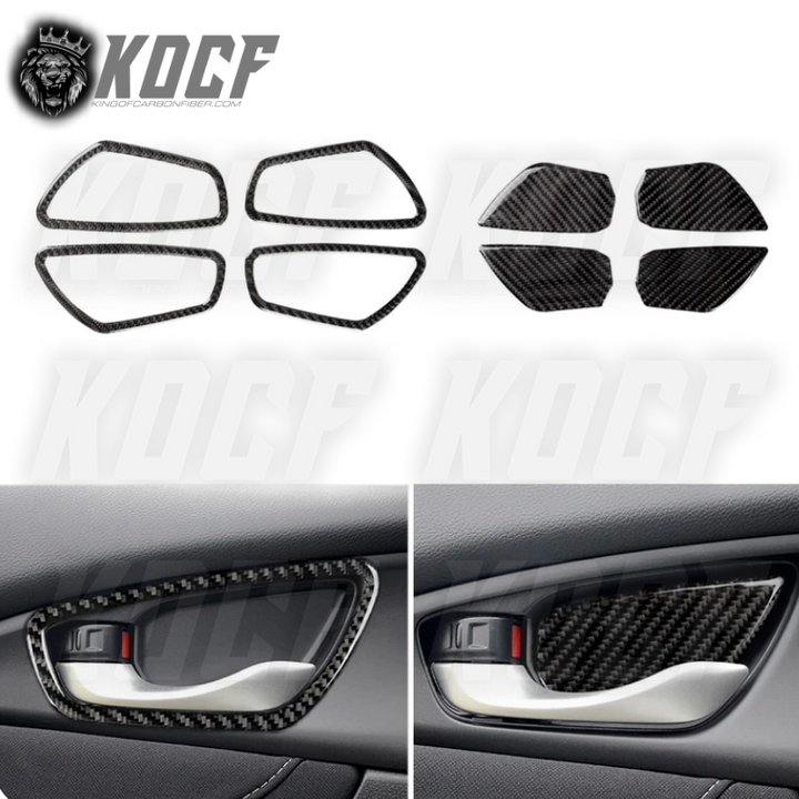 Honda Civic Door Handle Cover Trim | King Of Carbon Fiber