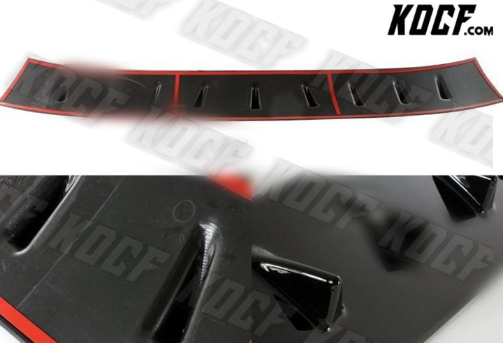 For 2002-2007 Subaru Impreza WRX Glossy Black ABS MR Shark Fin Rear Roof Spoiler - KOCF.com - Car Parts