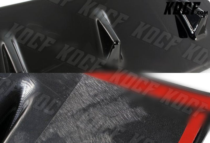 For 2002-2007 Subaru Impreza WRX Glossy Black ABS MR Shark Fin Rear Roof Spoiler - KOCF.com - Car Parts