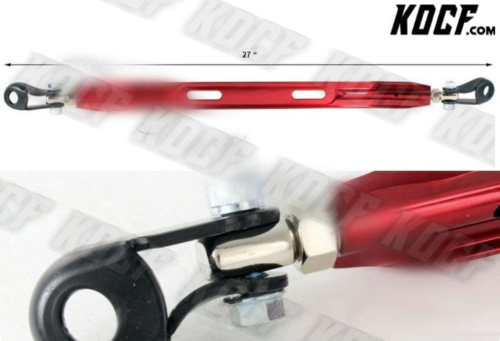 For 1990-2001 Acura Integra LS RS Front Lower Red Aluminum Tie Brace Strut Bar - KOCF.com - Car Parts