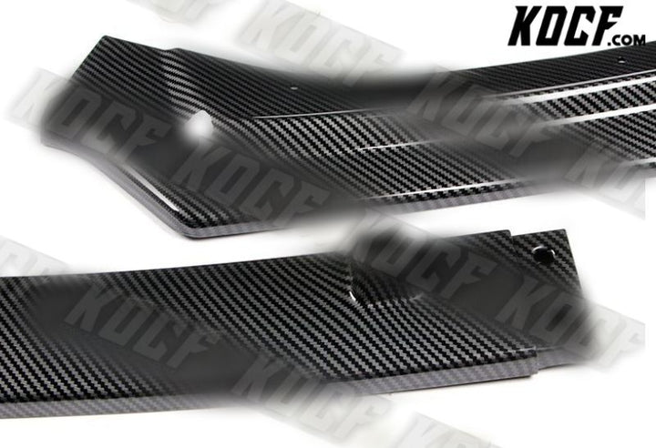 For 2018-2021 Infiniti Q50 Premium Carbon Look Front Bumper Body Kit Lip 3PCS - KOCF.com - Car Parts