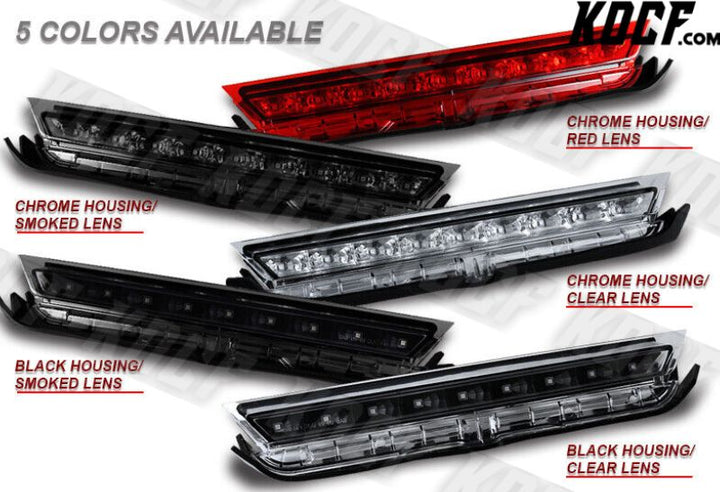 For 2011-2016 Scion tC Chrome Housing Clear Lens LED 3RD Third Brake Stop Light - KOCF.com - Car Parts