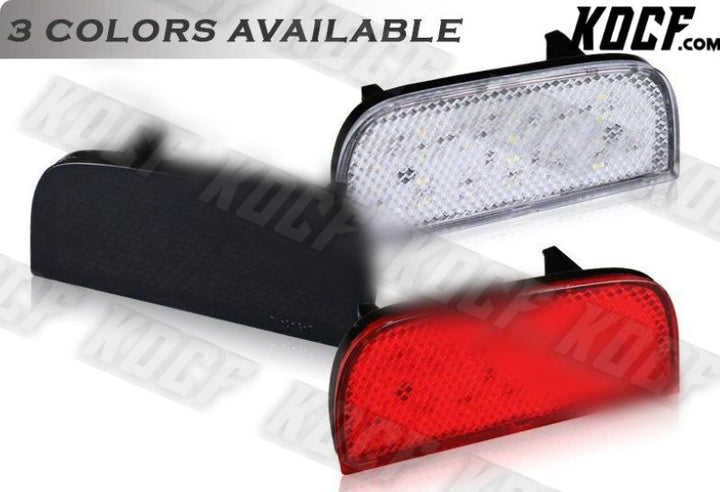 For 16-19 Honda Civic 10Th Red Lens 54-LED Rear Bumper Reflector Marker Lights - KOCF.com - Car Parts