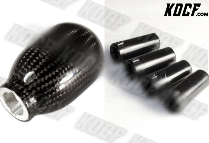 Universal Real Carbon Fiber Type-R Manual Throw 5-Speed Gear Shift Shifter Knob - KOCF.com - Car Parts