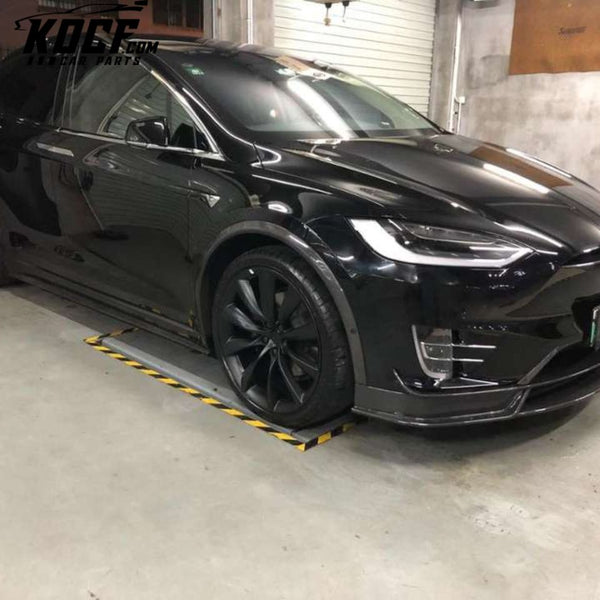 Carbon Fiber Car Side Skirts for Tesla Model X P90 75D P100 2016-2018