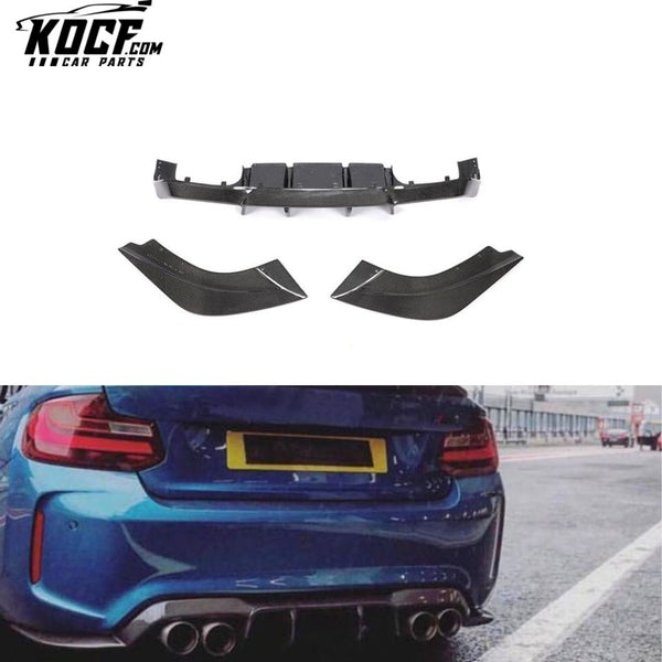 Carbon Fiber F87 M2C Rear Lip Splitter for BMW M2 Competition 2019-2021