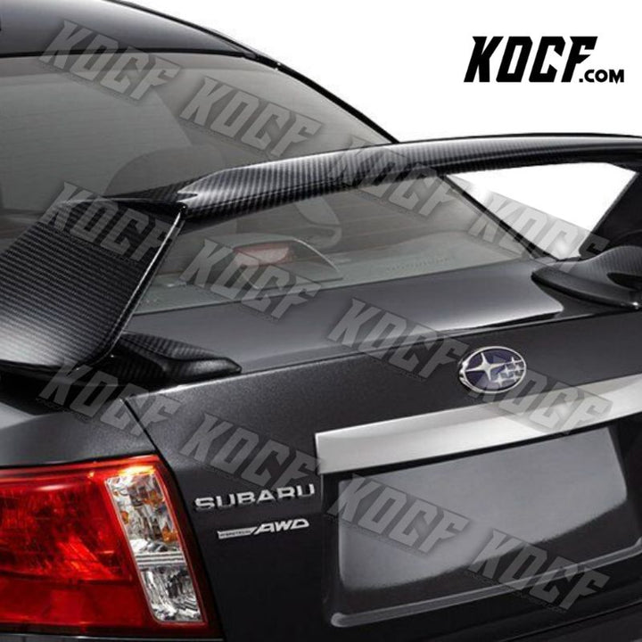 For 2008-2014 Subaru Impreza WRX Full Real Carbon Fiber Rear Trunk Spoiler Wing - KOCF.com - Car Parts