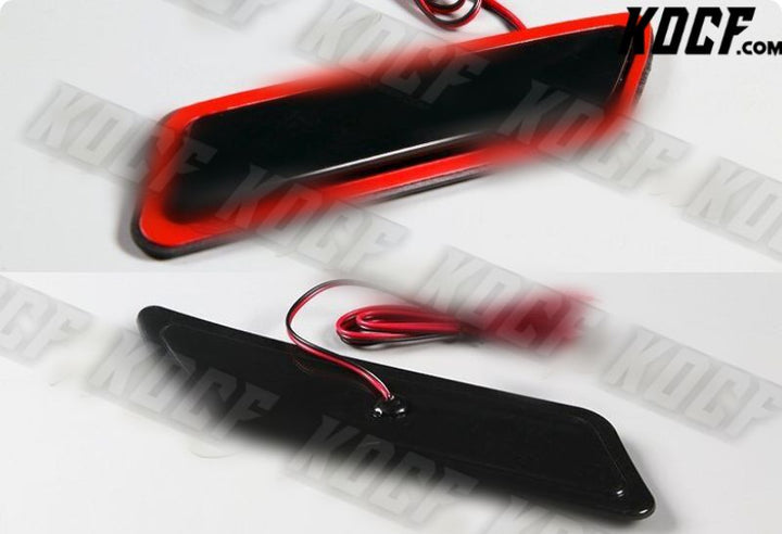 For 12-15 BMW F30 F31 White LED Strip Smoke Bumper Turn Signal Side Marker Light - KOCF.com - Car Parts