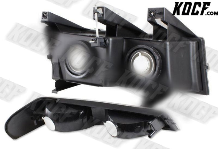 For 2004-2012 Chevy Colorado Chrome Headlights+Bumper Lamp W/Amber Reflector 4PC - KOCF.com - Car Parts