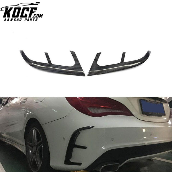 4pcs/set Carbon Fiber Air Intake Flics Trims for Mercedes CLA-Class C117 AMG CLA45 14-15