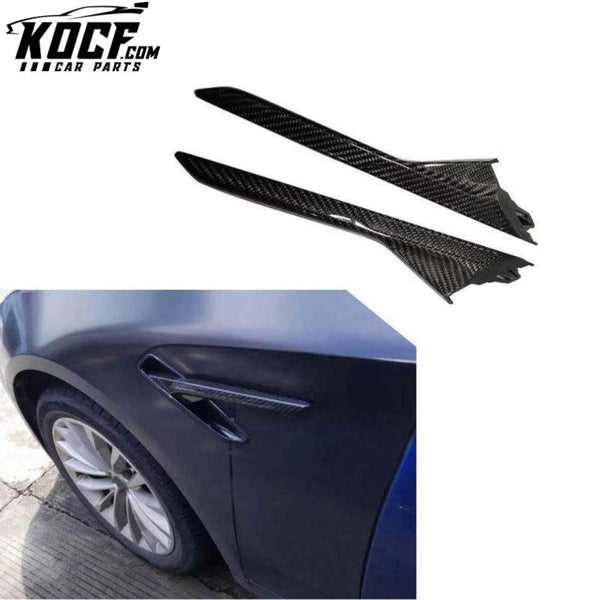 Carbon Fiber Car side fender trim cover grill for BMW F90 M5