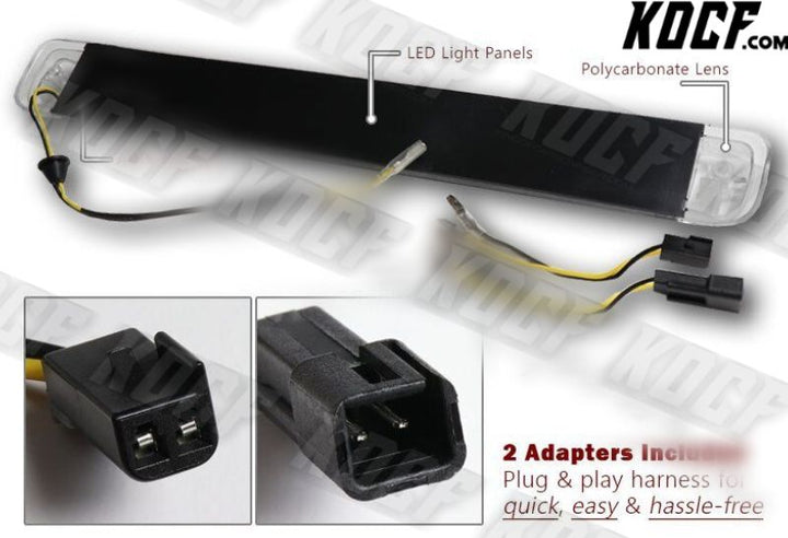 For 92-04 Chevy GMC C/K Tahoe Yukon Black LED 3RD Third Rear Brake Stop Light - KOCF.com - Car Parts