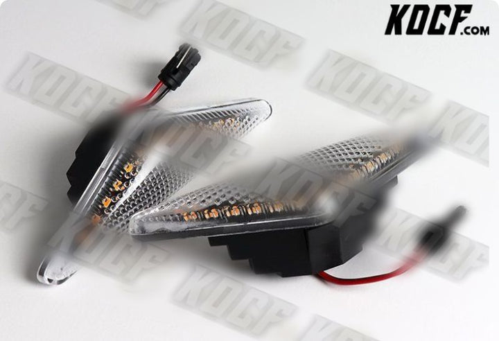 For 2000-2006 Ford Mondeo MK3 Clear Lens Amber LED Turn Signal Side Marker Light - KOCF.com - Car Parts