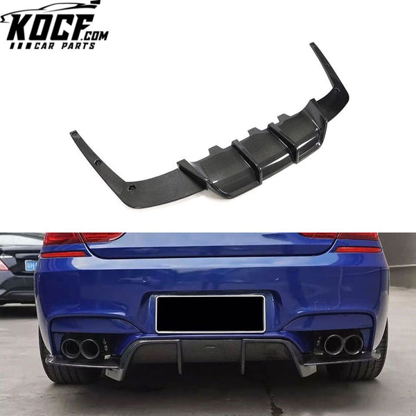 Carbon Fiber M6 Rear Bumper Lip for BMW F06 F12 F13 M6 Gran Coupe 13-16 V Style