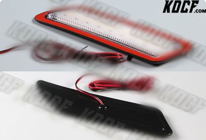 For 12-15 BMW F30 F31 White LED Strip Clear Bumper Turn Signal Side Marker Light - KOCF.com - Car Parts