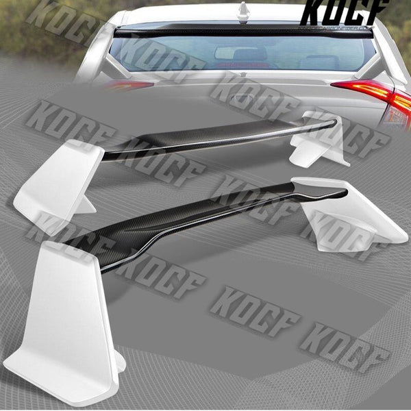 For 2016-20 Honda Civic 4DR/Sedan TYPE-R Factory White Trunk Real Carbon Spoiler - KOCF.com - Car Parts