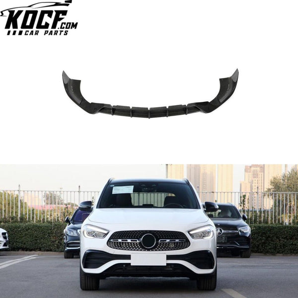 Carbon Fiber GLA250 Car Bumper Front Lip for Mercedes Benz H247 GLA35 AMG Sport 2020 2021