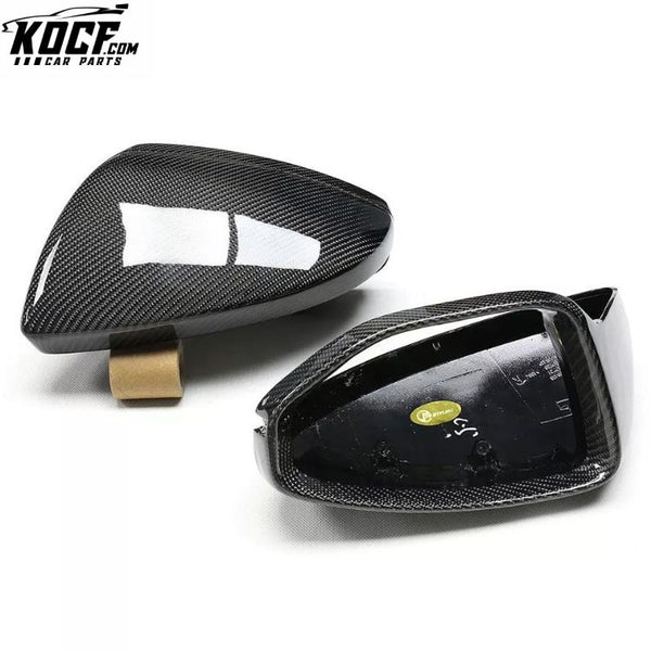 LHD Replace Carbon Fiber Auto Mirror Cover for Audi A6 S6 RS6 C8 A7 S7 RS7 A8 2018+ Wing Shell Casing Side Door Mirror Frame