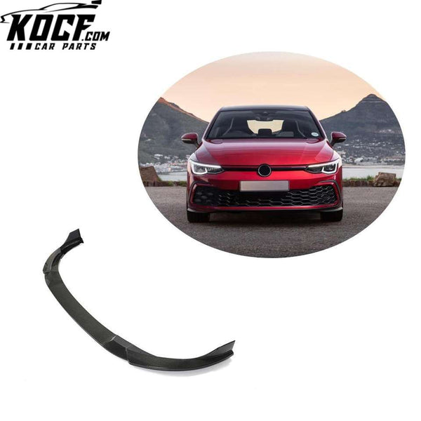 Carbon Fiber Golf 8 MK8 Front Bumper Lip for Volkswagen Golf MK8 GTI Hatchback 4-Door 2021-2022