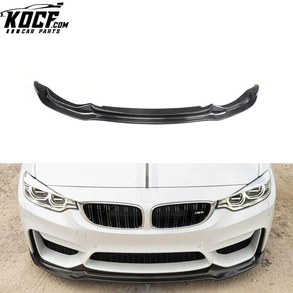 Auto Carbon Fiber F82 F83 M4 F80 M3 Front Lip Spoiler for BMW M3 M4 14-19