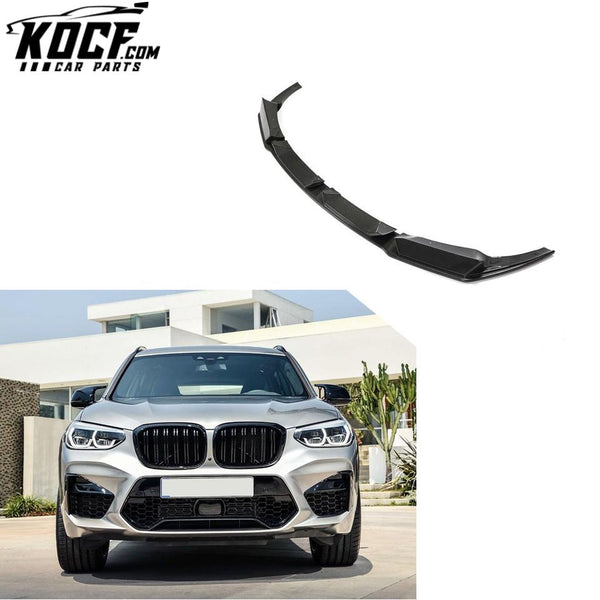 Carbon Fiber Car Front Bumper Spoiler for BMW F97 X3 M F98 X4 M 2019-2021