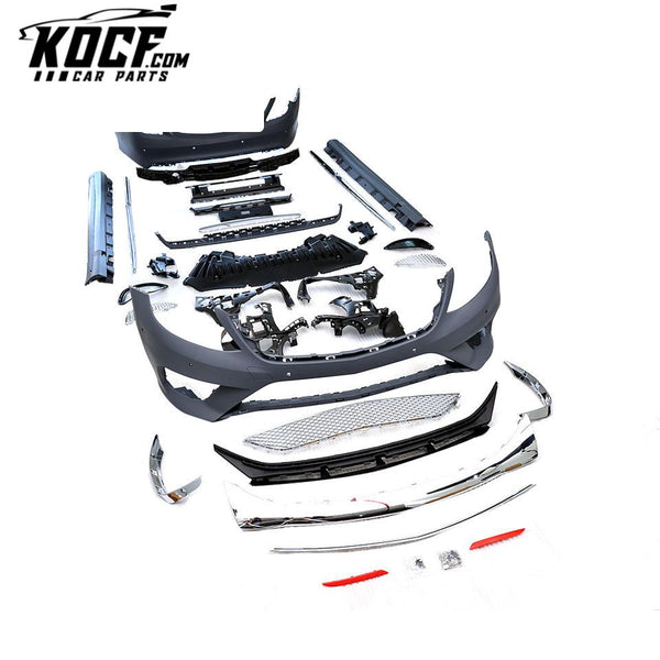 Car Body Spar Parts Upgrade Front Bump Custom Body Kit For Merceds benz W222 S Class S350 S550 S63 AMG