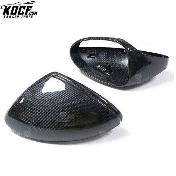 For Porsche 718 Boxster Cayman LHD 2016-2020 Dry Carbon Fiber Side Mirror Cover CF Car Mirror Shell Replacement