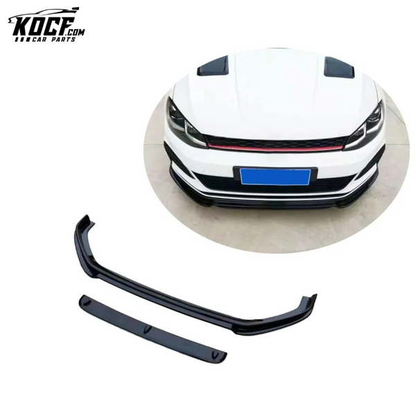 ABS Gloss Black MK7.5 Car Front Lip for VW Golf 7.5 MK 7.5 GTI 18-19 2PCS/SET