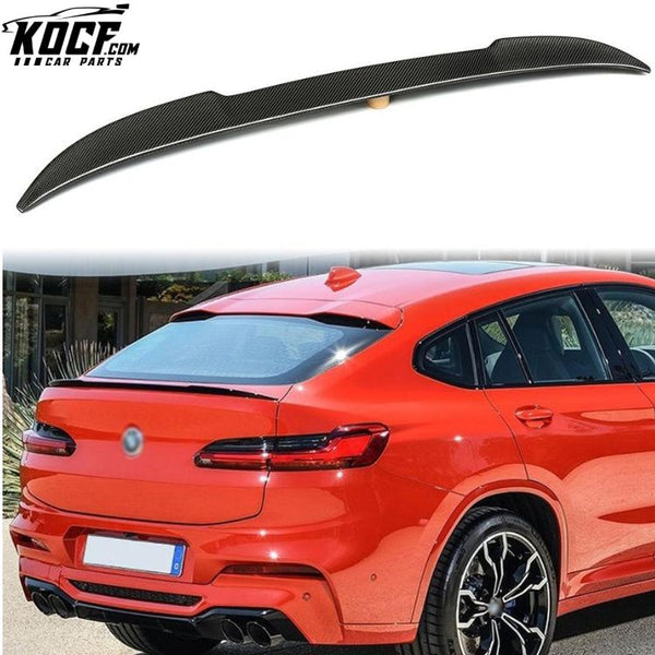 CS Carbon Spoiler For BMW X4 G02 2018+ Carbon Fiber Rear Trunk Spoiler Rear Wing Spoiler