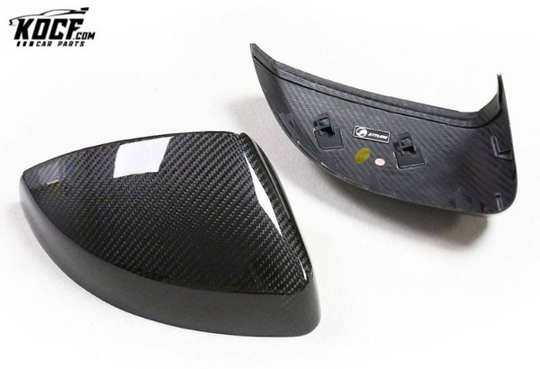 New Arrival Replacement Dry Carbon Fiber Mirror Cover for Audi A3 S3 2014-2019 Pure Carbon Auto Rearview Housing Shell