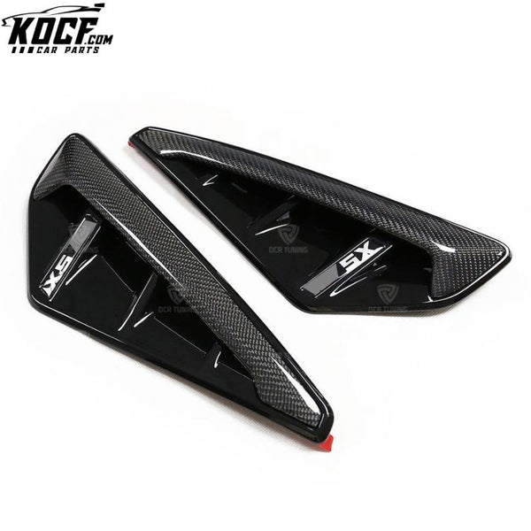 Carbon Fiber Side Bumper Fender Cover for BMW X5 G05 X5M F95 SUV Car Exterior Air Vent Trim Replacement Grill Clip-on