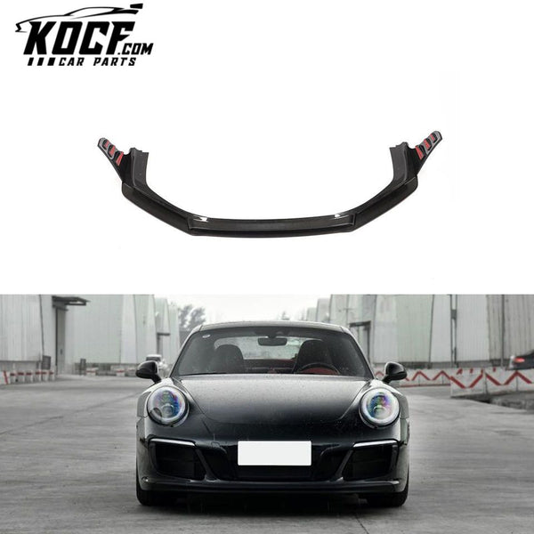 Carbon Fiber 991 Front Lip Diffuser for Porsche 911 991 Carrera 4 GTS 3.0T 2017-2019