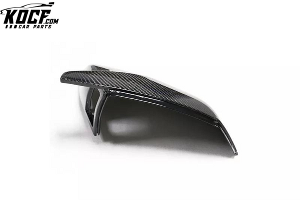 M Style Carbon Fiber Wing Mirror Cover For Audi Q5 Q7 SQ5 SQ7 W/h Side Lane Blind Assist Rearview Casing Mirror